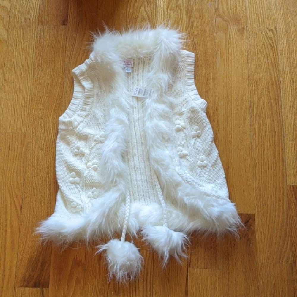 Kids fur-lined vest